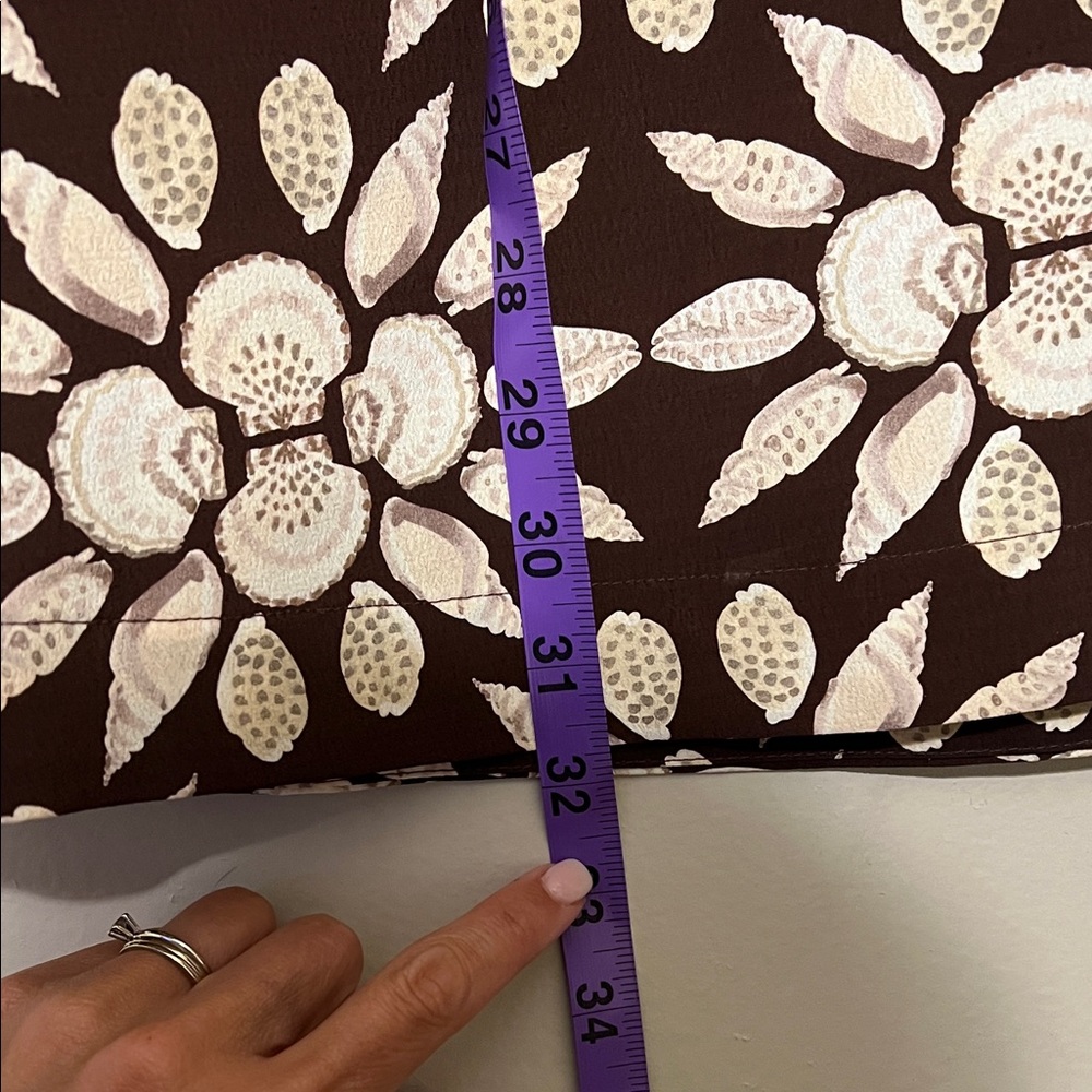 Hill House XXS Brown Floral Sleeveless Top Deep V Lightweight Summer Dress - Picture 8 of 10